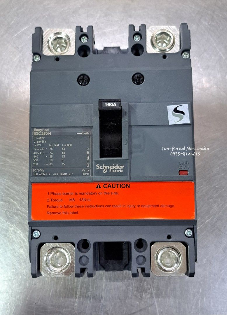 SCHNEIDER Electric EasyPact EZC Molded-Case Circuit Breaker (MCCB) (Category: Construction & Building Materials) located in Manila. Submitted by tonpornel (Listing ID 1404041663, Image 1). Description: SCHNEIDER Electric EasyPact EZC Molded-Case Circuit Breaker (MCCB) Ton-Pornel Mercantile • We supply Powertools, Hardware tools, Plumbing, Paints, Electrical and Construction materials • We offer Paint Mixing and Powertools Repair Visit us: 38 Marc