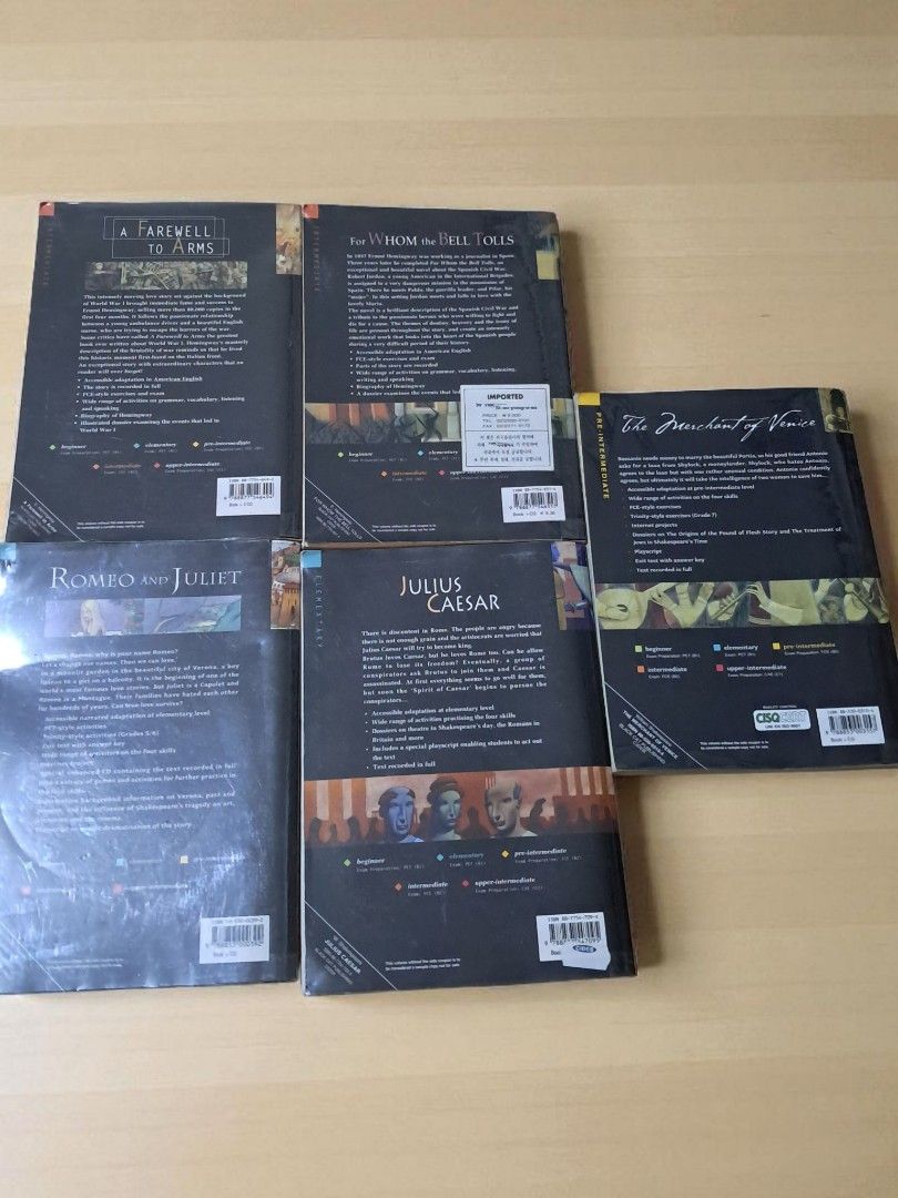 Set1 - 5pcs - Classic - concise books (Category: Textbooks) located in Cavite. Submitted by tidyupper (Listing ID 1404141381, Image 2). Description: rfs - used to teach gradeschool student English. no longer need..