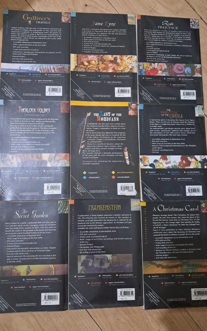 Set 2 - 9pcs Classics (Category: Textbooks) located in Cavite. Submitted by tidyupper (Listing ID 1404141571, Image 2). Description: rfs - used to teach gradeschool student English. no longer need..