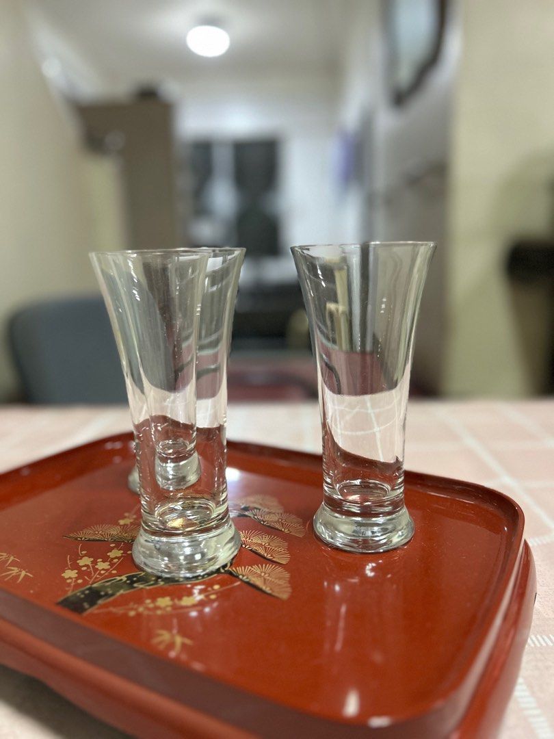 Set of 3 Clear Glasses (Category: Other Kitchenware & Tableware) located in Quezon City. Submitted by lsreyes (Listing ID 1404118274, Image 3). Description: Used as display only Decluttering Location: tandang sora qc.
