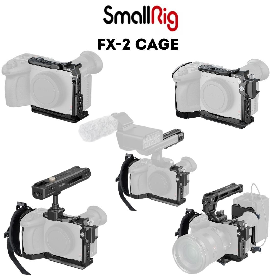 SmallRig Camera Cage Collection for Sony FX2 – 5590 Advanced Kit, 5589 ...