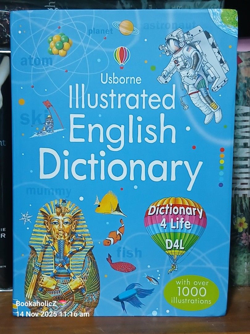 Usborne Illustrated English Dictionary (Category: Children's Books) located in Antipolo. Submitted by bookaholicz_dettori (Listing ID 1404022594, Image 1). Description: Usborne Illustrated English Dictionary -flexibound -preloved-VGC -with over 1000 colored illustrations -kindly check the comment section on our f@ceb0○k page 'BookaholicZ' for more pictures/ video of the book. •MOP: Gcash/Bank transfer •No SCO / No COD •Payment first •Pm for queri