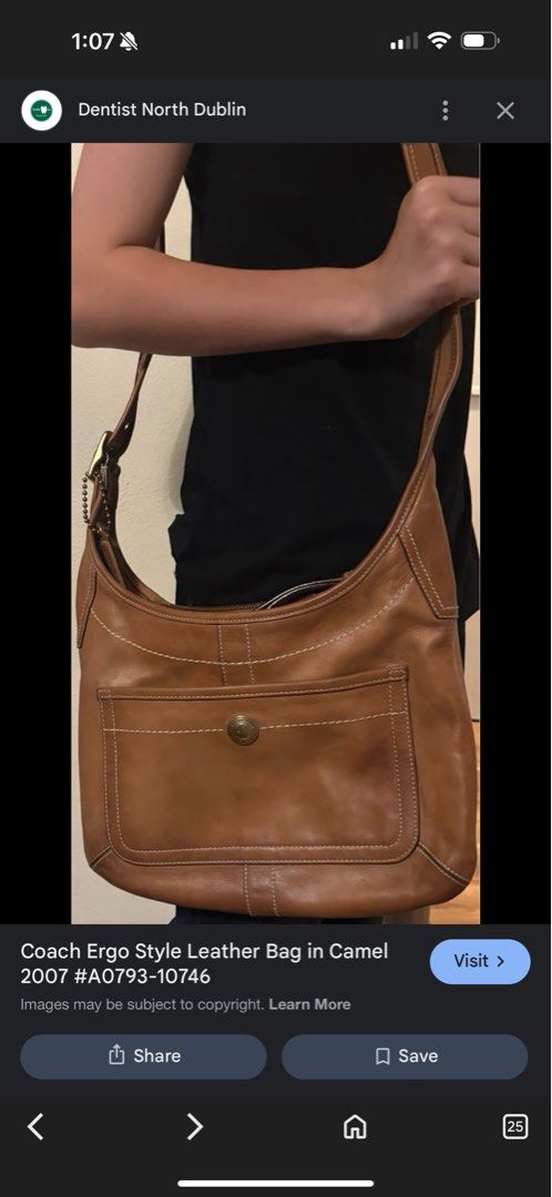 Vintage coach ergo style (Category: Luxury Bags & Wallets) located in Quezon City. Submitted by syogrl (Listing ID 1404160466, Image 1). Description: .