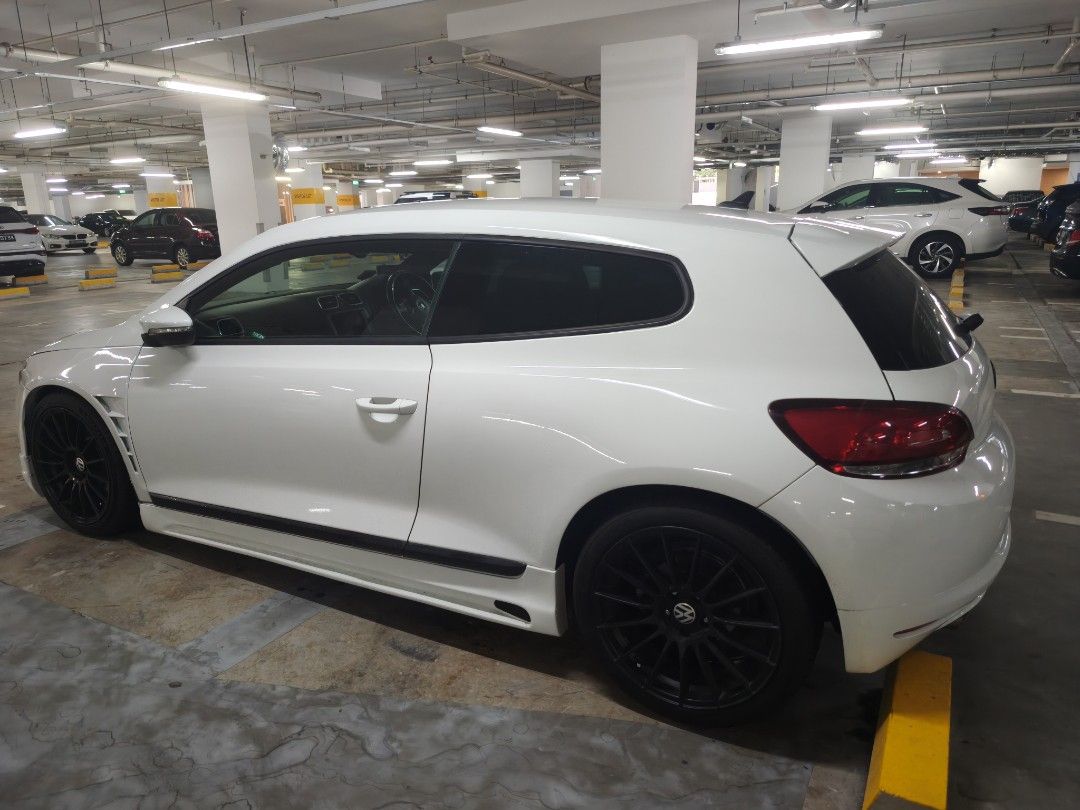 Volkswagen Scirocco 1.4 TSI DSG (A) (Category: Used Cars) located in Singapore. Submitted by kimiong (Listing ID 1403966790, Image 2). Description: Powerful1.4L turbo TSI engine producing 158bhp, 7 speed DSG with paddle shift, ABS, SRS airbags, side mirror indicators, multi function steering View specs of the Volkswagen Scirocco (2009-2017) Accessories Sports Rims, Large Screen Entertainment System, Premium Black Leather seat, Dual zone climatic 