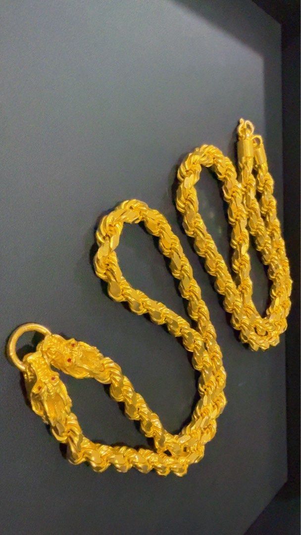 1002G & 502G 916 Solid Rope Chain For Sale 🔥🔥, Men's Fashion, Watches ...