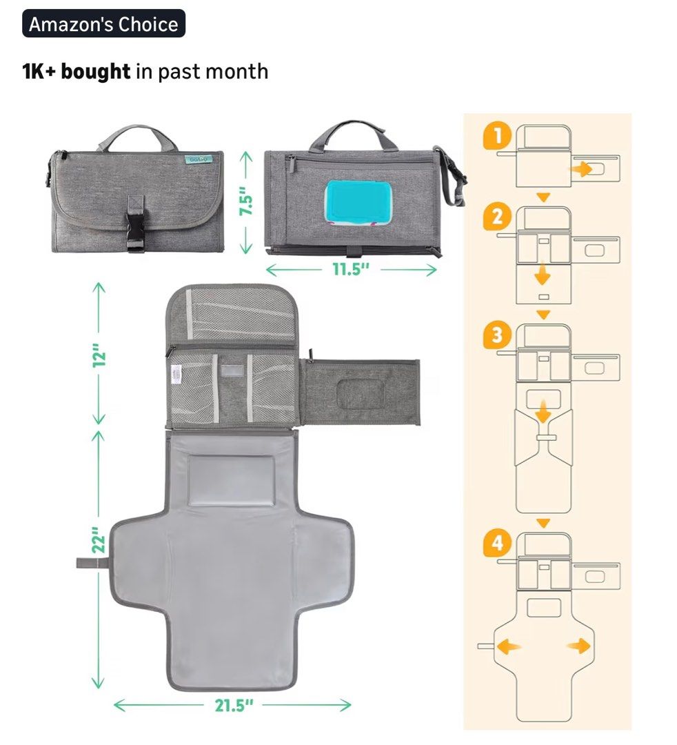 Baby Changing Pad with Built-in Pillow (Category: Changing Mats & Accessories) located in Muntinlupa City. Submitted by zaia_k (Listing ID 1404255221, Image 2). Description: Shipped from USA - brand new, No box Purchased: php. 2500 Selling: 1800.