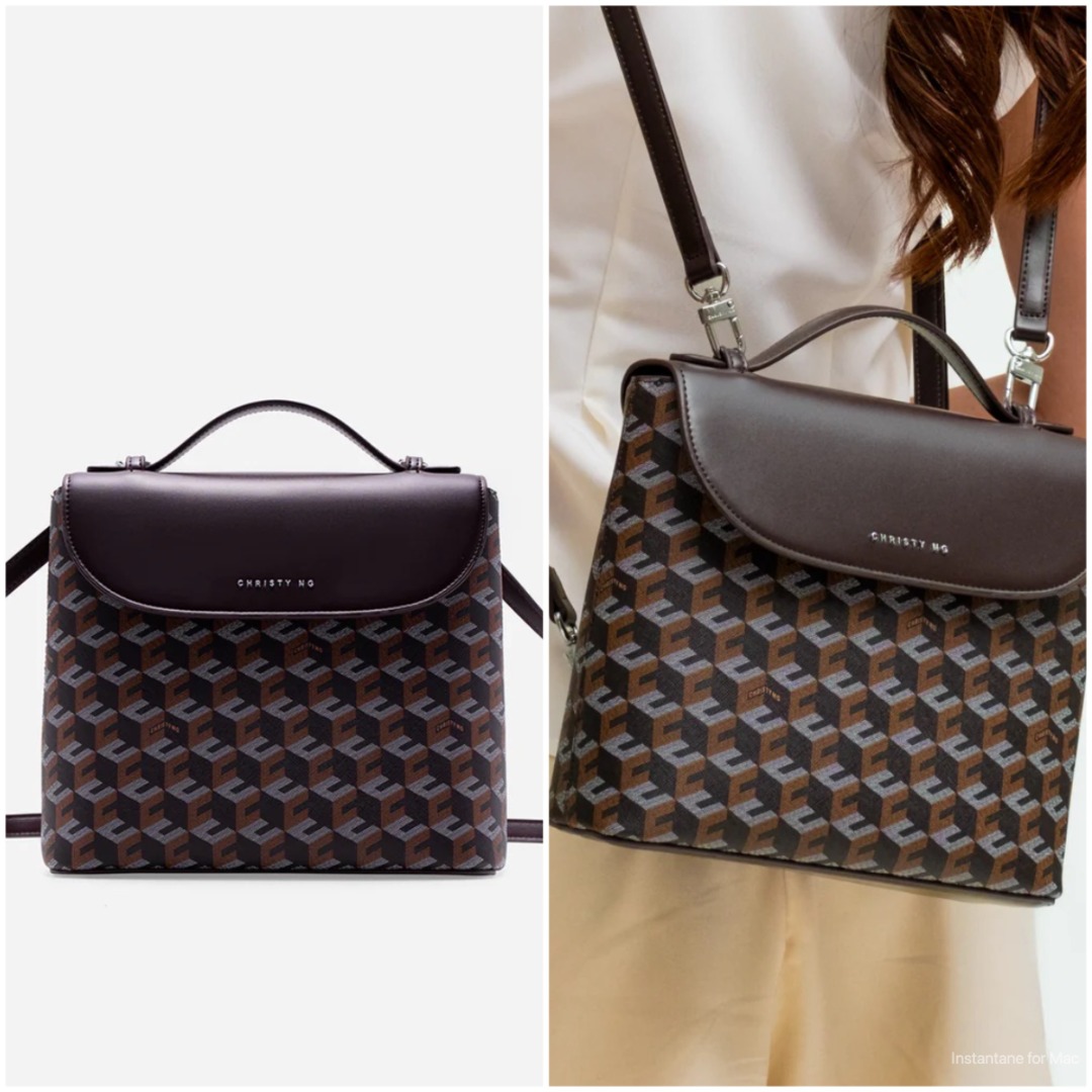 CHRISTY NG JULIO BACKPACK IN CHESTNUT BROWN, Women's Fashion, Bags ...