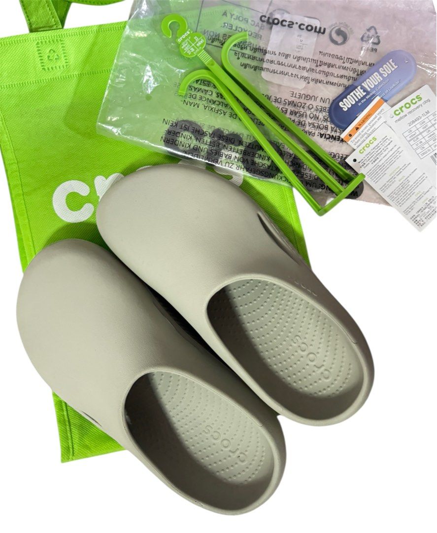 Crocs Clogs (Category: Slippers & Slides) located in Quezon City. Submitted by cornerco (Listing ID 1404228944, Image 1). Description: Actual Photo Posted OG elephant colorway M5/W7 Slightly Nego.