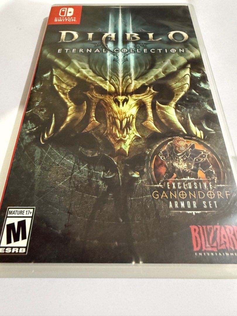 Diablo III Eternal Collection - Nintendo Switch (Category: Nintendo) located in Quezon City. Submitted by gritxfaith (Listing ID 1404277369, Image 1). Description: For sale: 1,500 Original price: 2,700 Or trade to: Nintendo Switch Sports with strap.