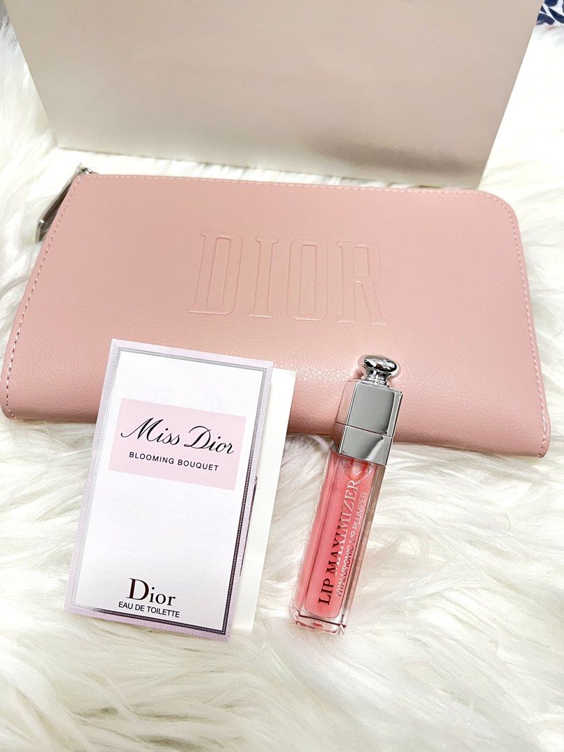 Dior Lip Maximizer and Beauty Pouch (Category: Makeup) located in Angeles City. Submitted by beautyforkeeps (Listing ID 1404254574, Image 1). Description: NWOB Dior Lip Maximizer Hyaluronic Lip Plumper and GWP beauty dior beauty pouch! With free Blooming bouquet 1ml spray. 🇺🇸💯authentic MOP: BPI/ Gcash Additional shipping fee.