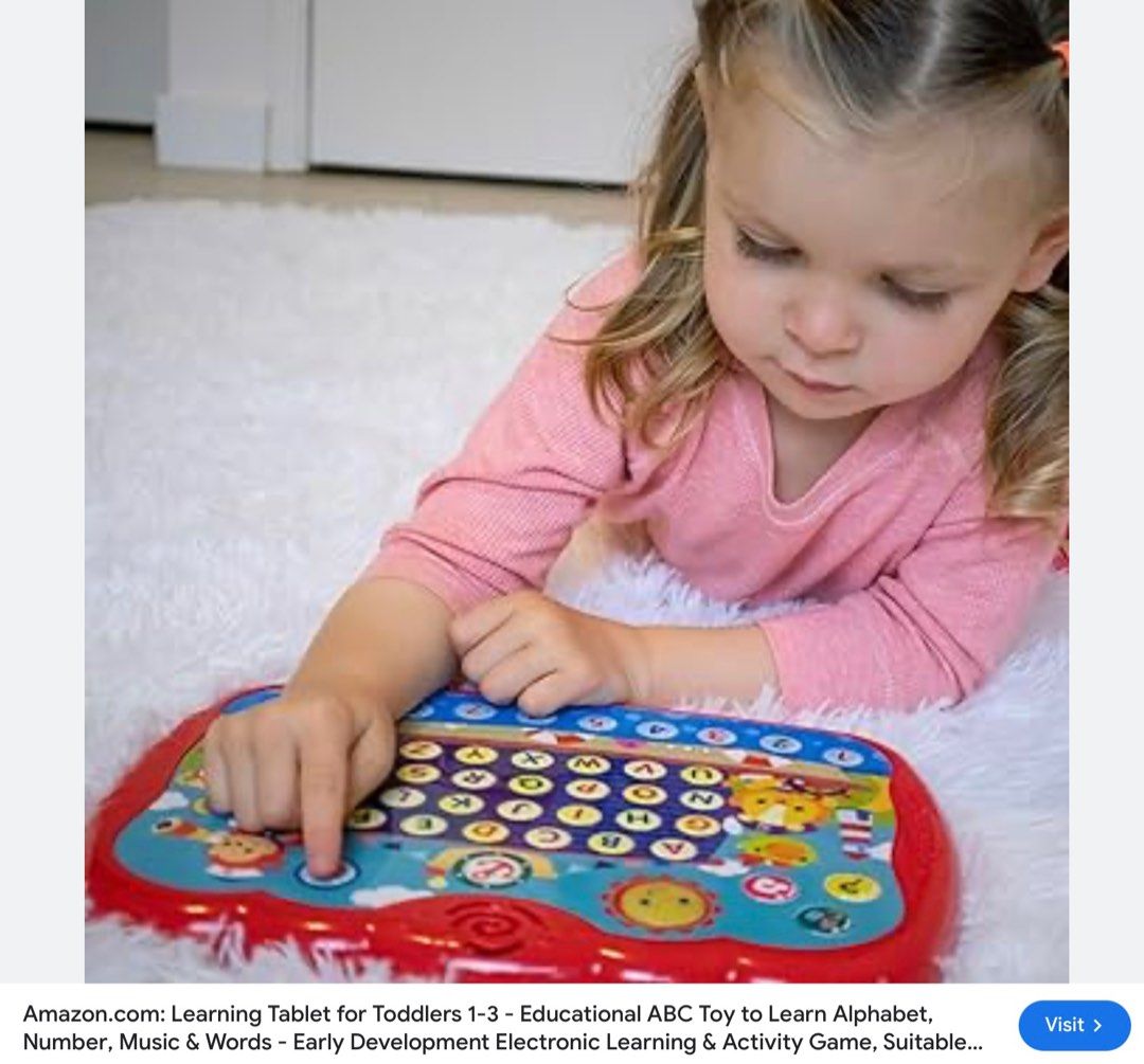 FREE/BLESS WINFUN Learning Tablet for Baby/Toddlers 1-3 Alphabet, Songs ...