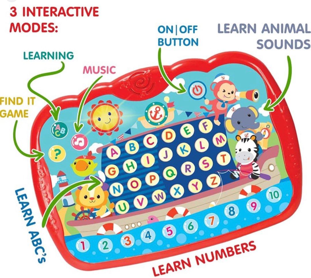 FREE/BLESS WINFUN Learning Tablet for Baby/Toddlers 1-3 Alphabet, Songs ...