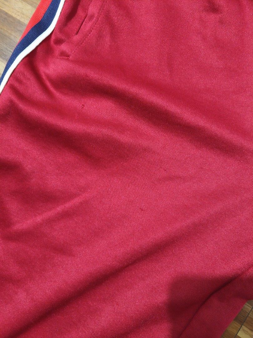 Gucci Red Track Pants (Category: Joggers) located in Taytay. Submitted by Rakeeeem (Listing ID 1404245969, Image 3). Description: For sale Gucci track pants Good condition Issue check pics, untag. 400 open for shipping, lalamove, cop thru lbc.