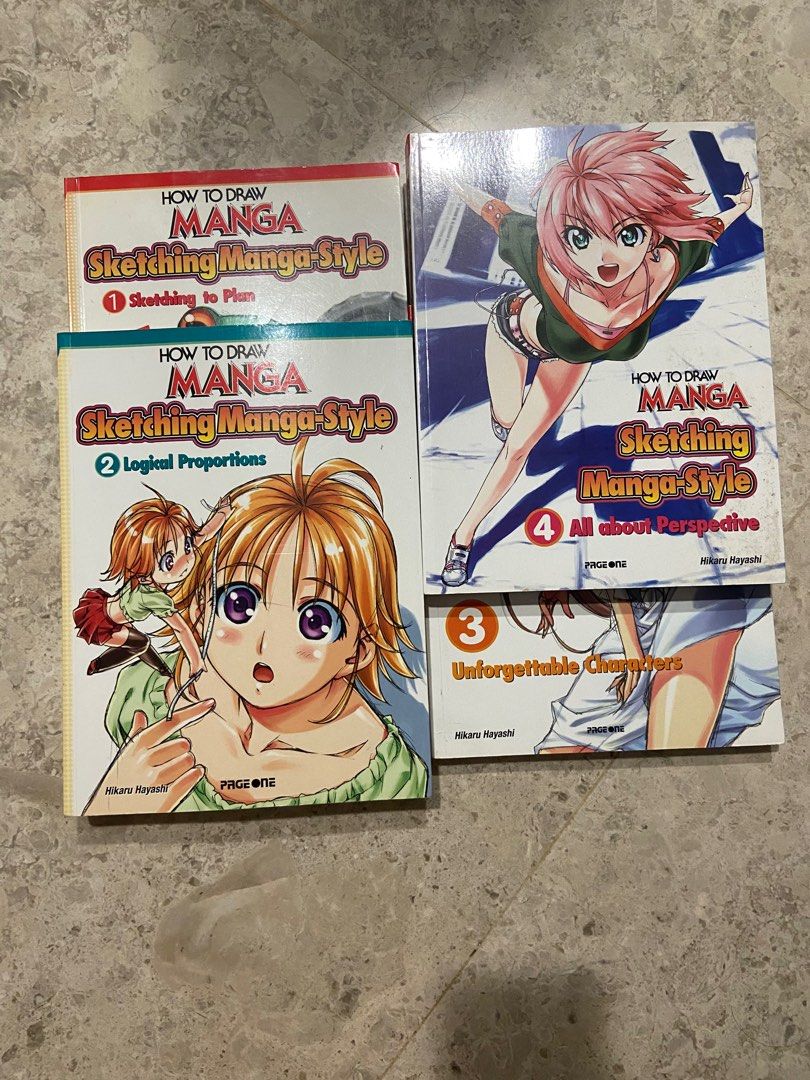 How to Draw Manga (Book 1 to 4), Hobbies & Toys, Books & Magazines ...