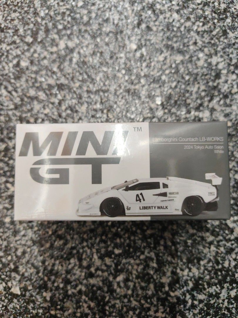 Mini GT LB-Works Lamborghini Countach Tokyo Auto Salon 2024 White ...