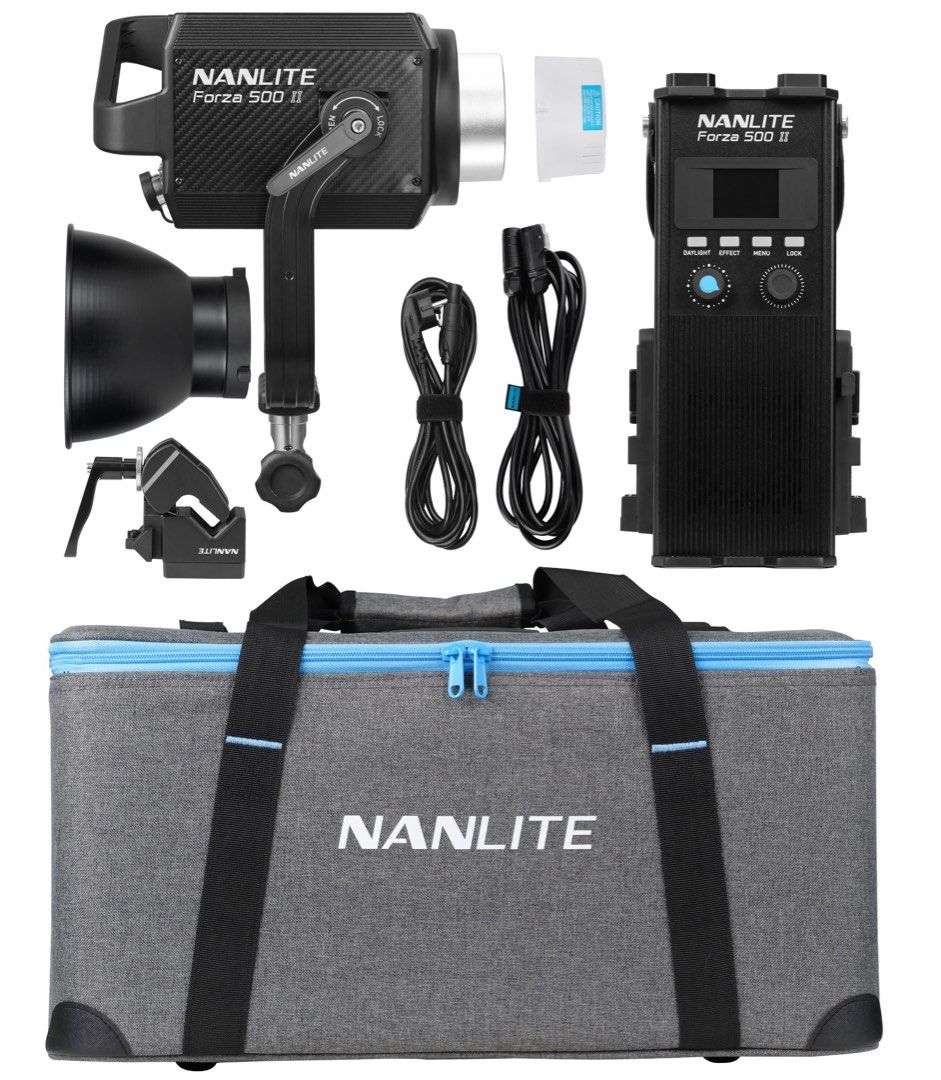 Nanlite Forza 500 (Category: Lighting & Studio Equipment) located in Antipolo. Submitted by thriftmanilaxx (Listing ID 1404222369, Image 1). Description: FOR SALE: NANLITE FORZA 500-WATTS DAYLIGHT SPOTLIGHT WITH DOME REFLECTOR AND FRESNEL WITH BARN DOORS KIT - Nanlite Forza 500-watts monolight with dome reflector and remote control - With set accessories: Nanlite FL-20g 10’ Focusable Glass Fresnel with Barn Doors Kit - Used for professional photo