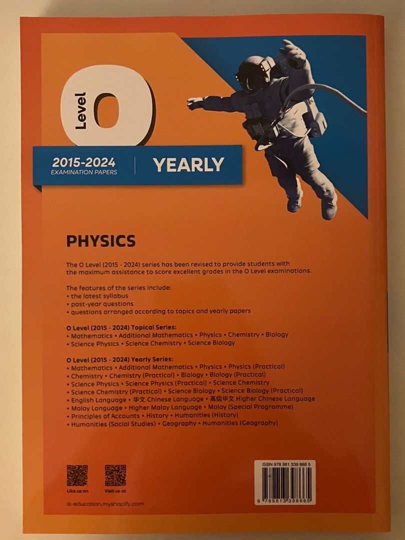 O-Level Physics Yearly TYS 2015–2024, Hobbies & Toys, Books & Magazines, Assessment Books on ...