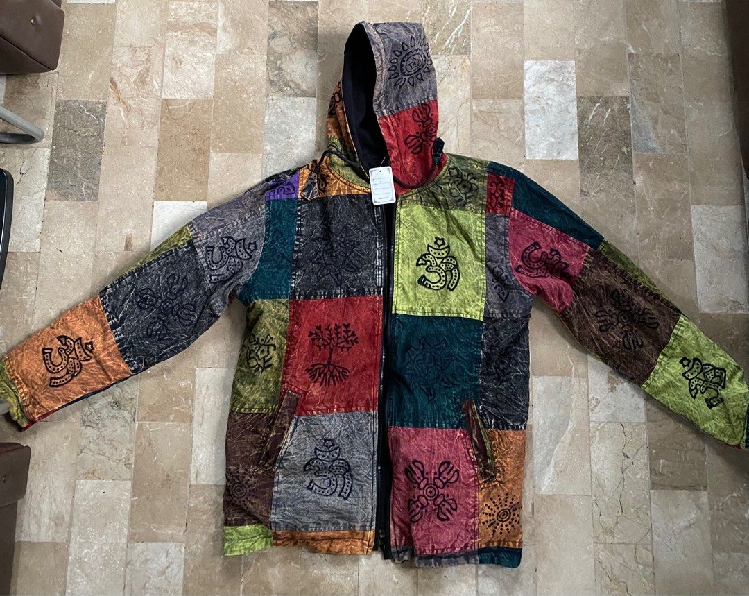 Patchwork Hooded Jacket (Category: Coats, Jackets and Outerwear) located in Cagayan de Oro. Submitted by cu_2022 (Listing ID 1404363980, Image 3). Description: This very hard to find patchwork hoodie jacket was bought during my unforgettable trip to Kathmandu Nepal. Unique, versatile and beautiful patchwork. Can be worn any day and season. .