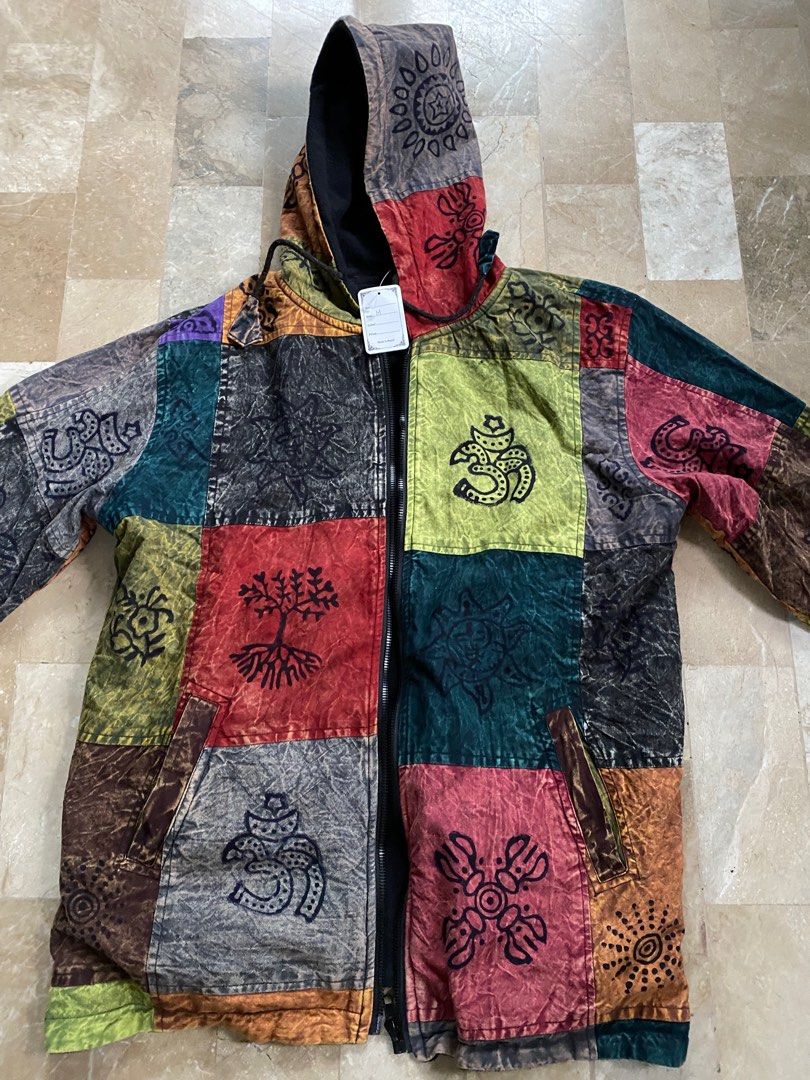 Patchwork Hooded Jacket (Category: Coats, Jackets and Outerwear) located in Cagayan de Oro. Submitted by cu_2022 (Listing ID 1404363980, Image 2). Description: This very hard to find patchwork hoodie jacket was bought during my unforgettable trip to Kathmandu Nepal. Unique, versatile and beautiful patchwork. Can be worn any day and season. .