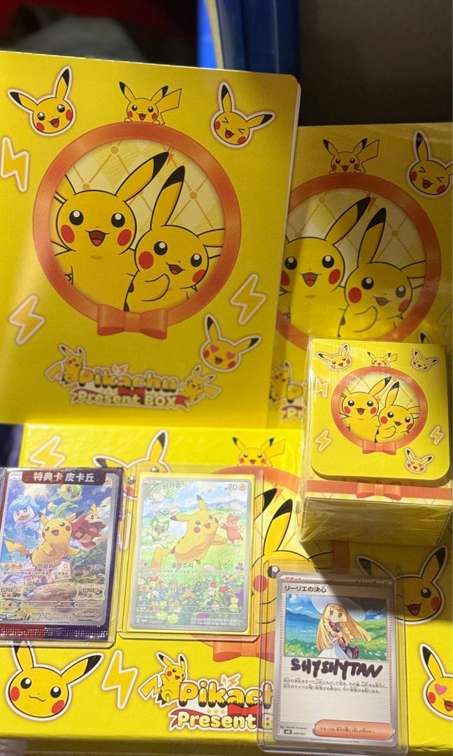 Pickachu Box Set Pikachu Present Box Trading Card Set, Hobbies & Toys, Toys & Games on ...