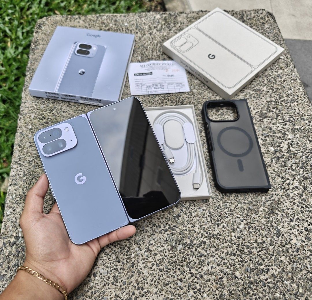 PIXEL 10 PRO FOLD 512GB (Category: Google Pixel) located in San Juan City. Submitted by hakobzone (Listing ID 1404253876, Image 1). Description: FOR SALE: Google Pixel 10 Pro fold 512GB PRICE: 91.5K CONDITION: excellent condition! No issue. Smooth Openline any sim(with sim slot) INCLUSIONS: unit, box, cord manuals, case, and receipt(from ajt) Warranty: no after sales warranty, but you can test it upon meet up. RFS: buy and sell Meet ups: Open for