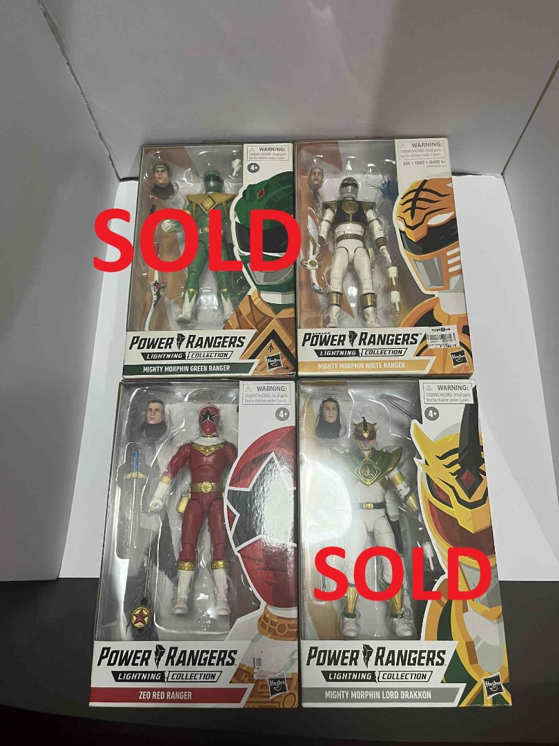 POWER RANGER LIGHTNING COLLECTION MIGHTY MORPHIN WHITE RANGER and ZEO ...