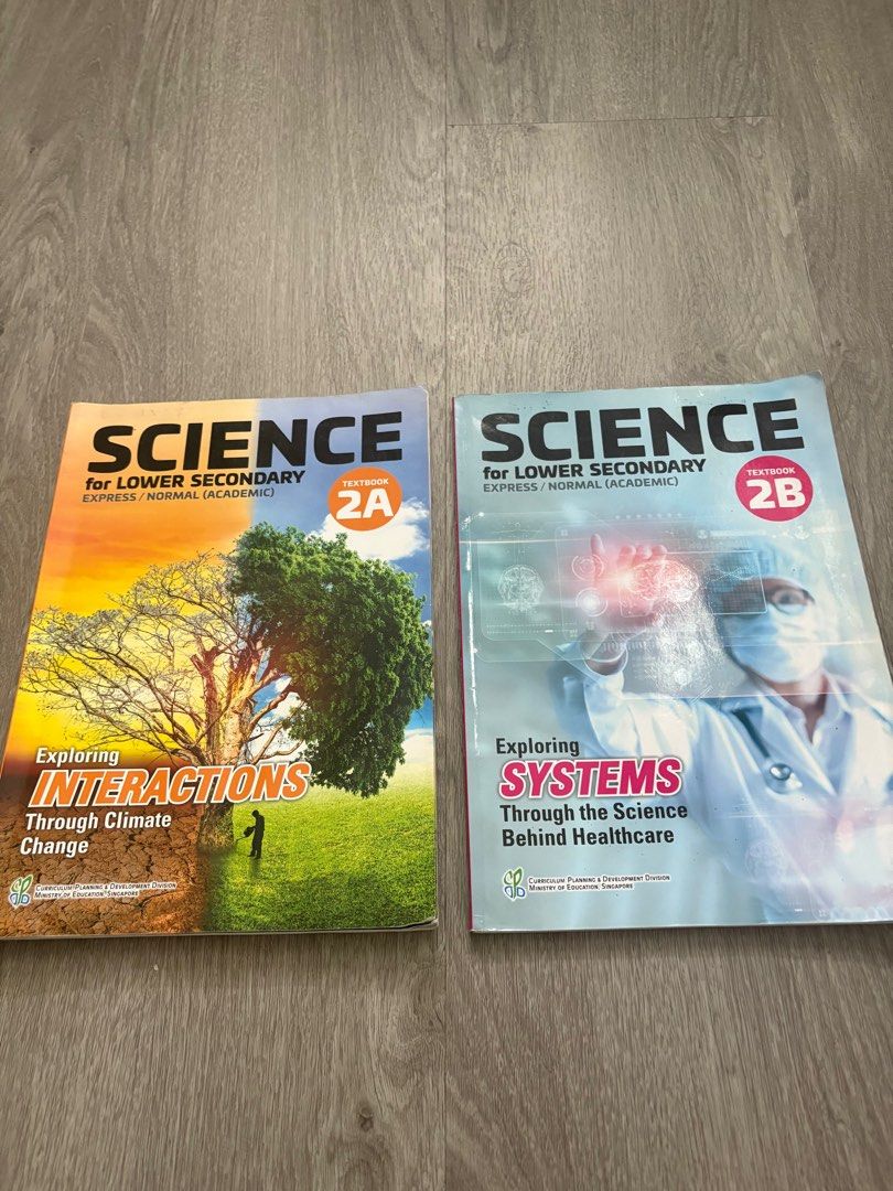 Science Textbook 2A & 2B for Lower Secondary, Hobbies & Toys, Books ...