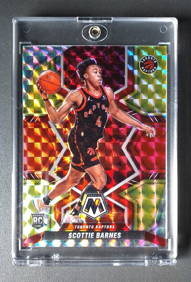 Scottie Barnes RC - Yellow Mosaic /88 (Category: Raw Singles) located in Marikina City. Submitted by mattmark1983 (Listing ID 1404246269, Image 1). Description: Panini NBA cards 2021 - 22 1 x Reed Sheppard *** Good condition with free Toploader *** Perfect for your Scottie Barnes collection *** Team Toronto Raptors.