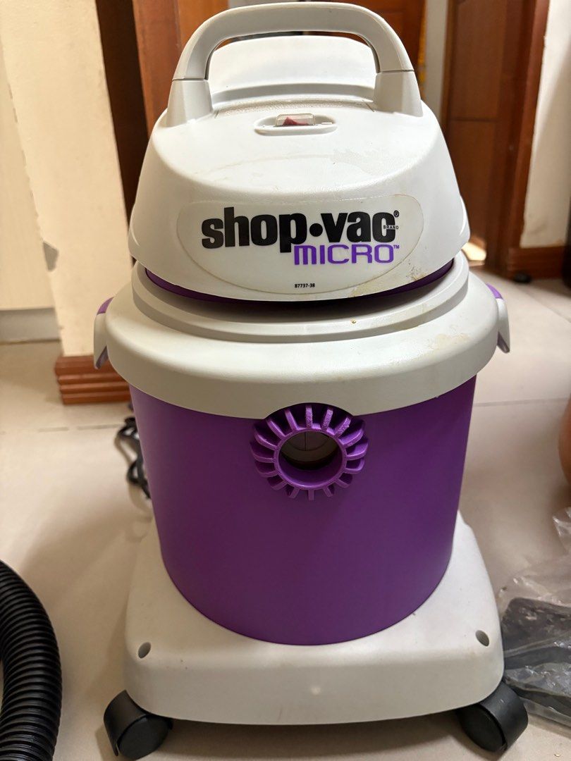 Shop Vac 16L Vacuum Cleaner (Category: Cleaning Tools & Supplies) located in Quezon City. Submitted by junventory (Listing ID 1404225376, Image 1). Description: Used only once. Bought for 7,999 at Ace Hardware. Can be used both wet and dry. Comes with multiple attachment. .