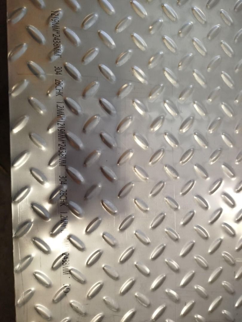 STAINLESS SHEET 304 2B CHECKRED FINISH TYPE 304 (Category: Construction & Building Materials) located in Quezon City. Submitted by toyamasteelmann (Listing ID 1404187626, Image 3). Description: STAINLESS SHEET 304 2B CHECKRED FINISH TYPE 304 4X8 .