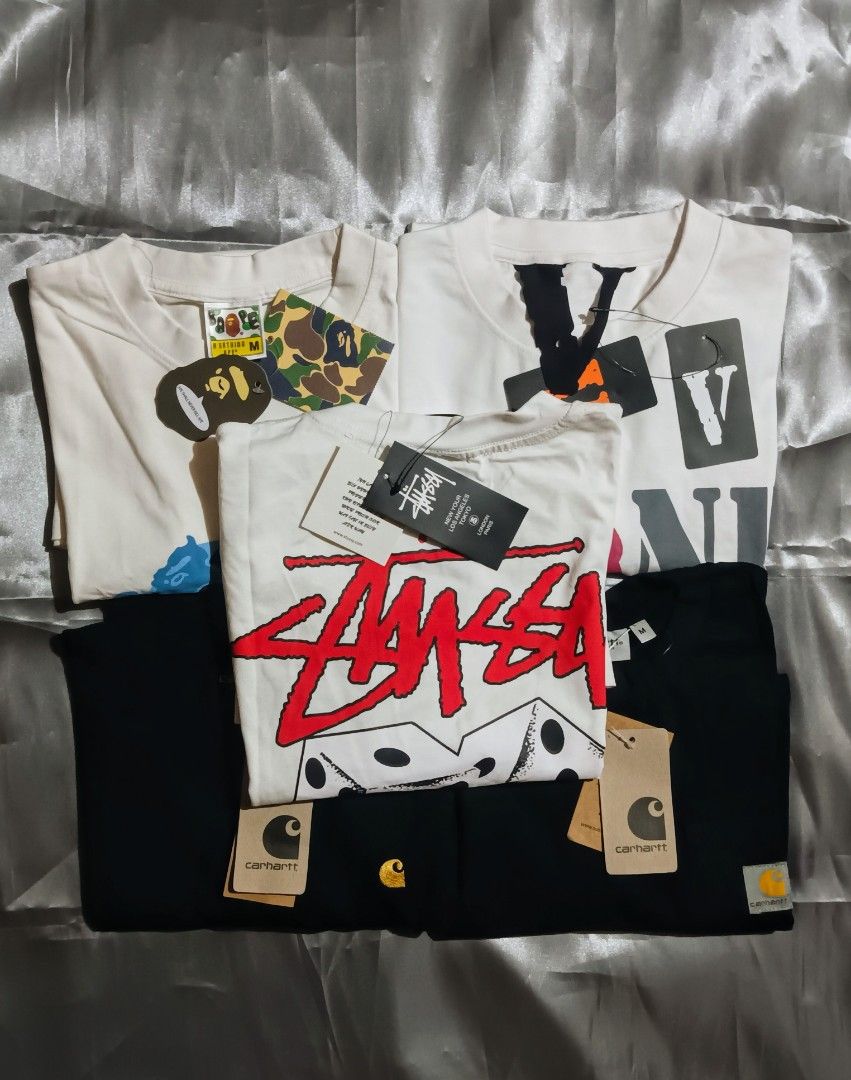 Stussy Dice Tee (Category: Tshirts & Polo Shirts ) located in Taguig. Submitted by marked_item (Listing ID 1404276649, Image 3). Description: - Stussy t-shirt - Cream color - Small logo on front - Dice graphic on back - Tag attached - Size xl.