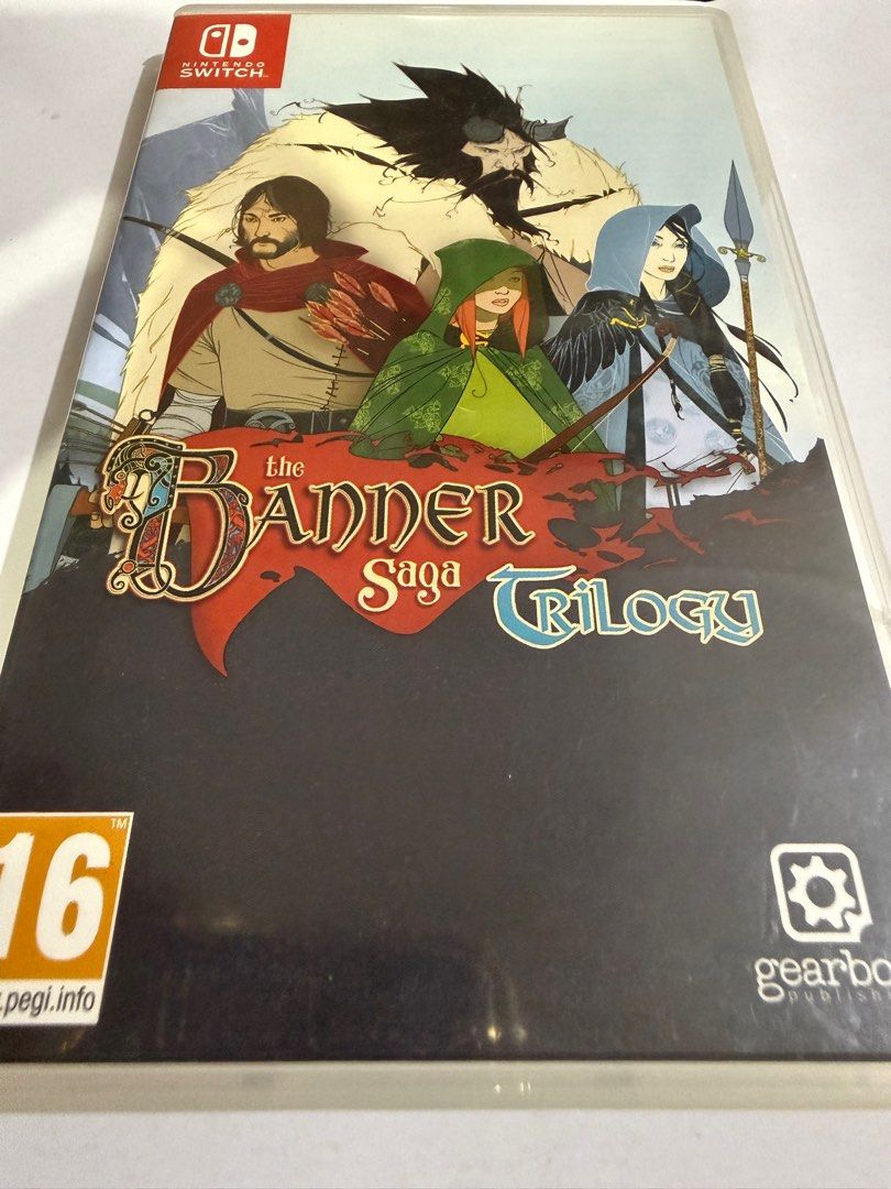 The Banner Saga Trilogy - Nintendo Switch (Category: Nintendo) located in Quezon City. Submitted by gritxfaith (Listing ID 1404276899, Image 1). Description: For sale: 1,400 Original Price: 1,595 Or trade to: Nintendo Switch Sports with strap.
