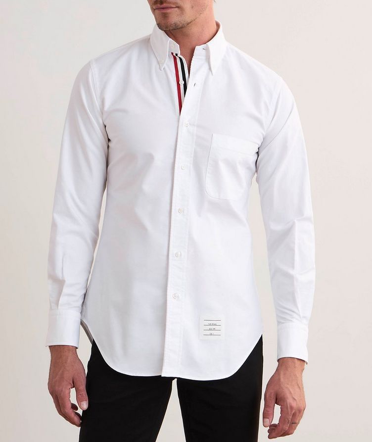 THOM BROWNE BUTTON DOWN SHIRT (Category: Luxury Apparel) located in Bacolod City. Submitted by the.finest (Listing ID 1404352407, Image 2). Description: Thom Browne Button Down Shirt Tag size: 1 Width: Length: Condition: 9.5/10 2,650+shipping fee.