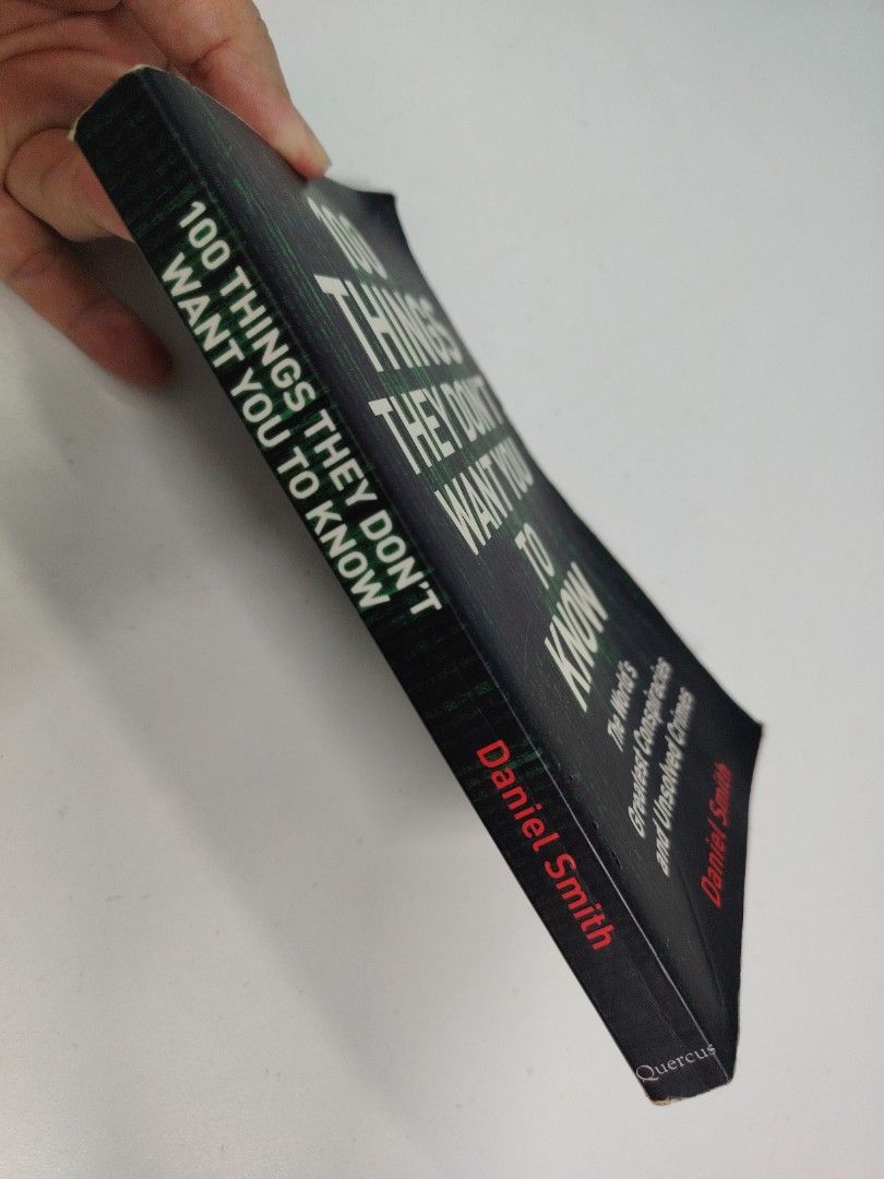[Used] 100 Things They Dont Want You To Know by Daniel Smith