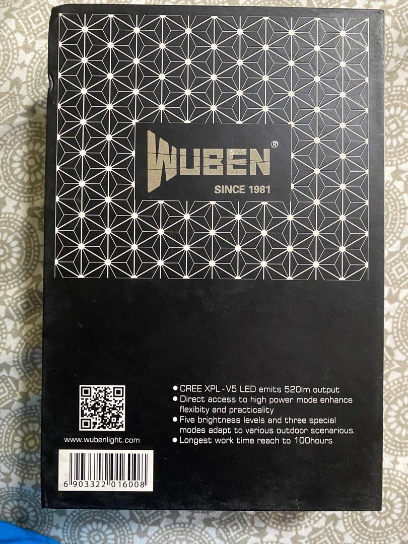 Wuben I332 Black Vulture EDC Tactical Flashlight (Category: Everything Else Others) located in Paranaque City. Submitted by matchday.ph (Listing ID 1404239436, Image 3). Description: Excellent condition Wuben I332 tactical flashlight. Comes with: 1. Flashlight 2. Lanyard (unused) 3. Charging cable (unused) 4. Spare O-rings (unused) 5. 16340 Battery (suggest to replace) 6. Instruction manual MOP: GCash or bank transfer.