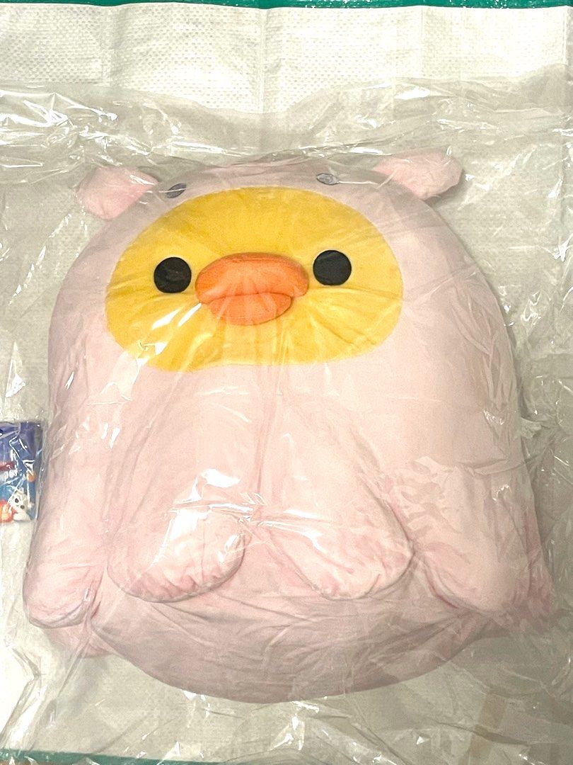 鼻窿雞鬆馳熊Rilakkuma 扮八爪魚大毛公仔日版豬鼻雞景品chick 現貨, 興趣及遊戲, 玩具& 遊戲類- Carousell