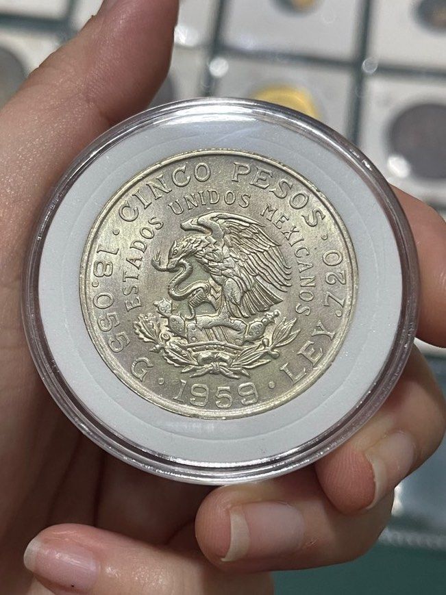 1959 5 Pesos Silver Coin (Category: Currency) located in Manila. Submitted by banene_poteto (Listing ID 1403292764, Image 2). Description: .