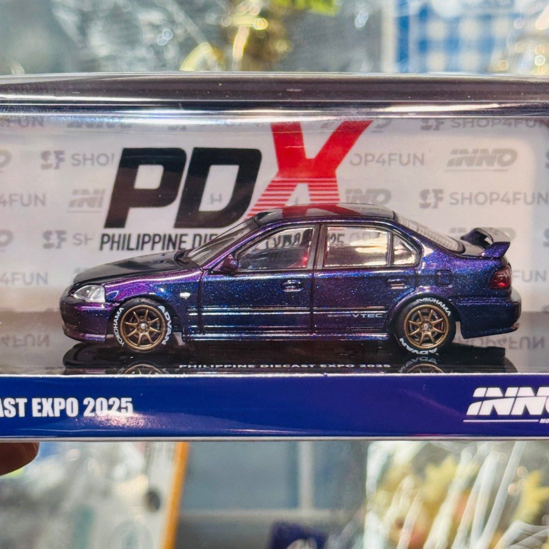 CIVIC FERIO Si PDX EXPO 2025 INNO64 限定 Preorder] Inno64 1:64 HONDA CIVIC Ferio Si (EK) Green IN64-EKS