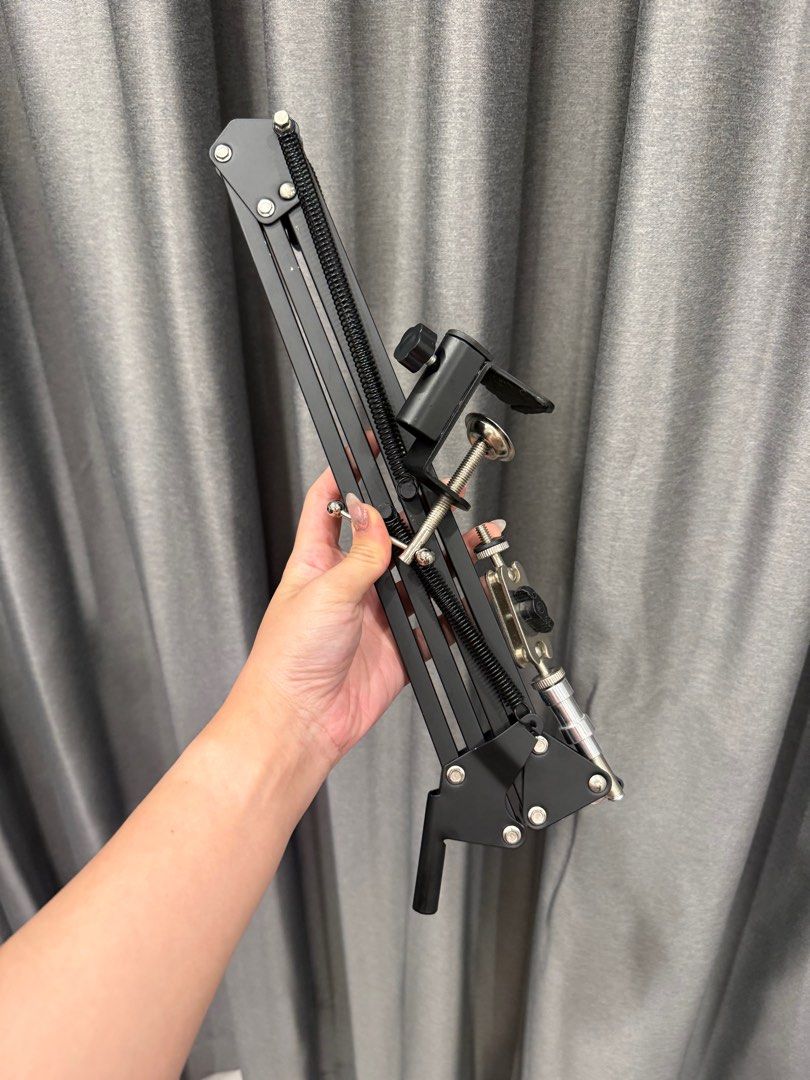Adjustable Handphone/microphone Arm Stand - Black421427911632496641