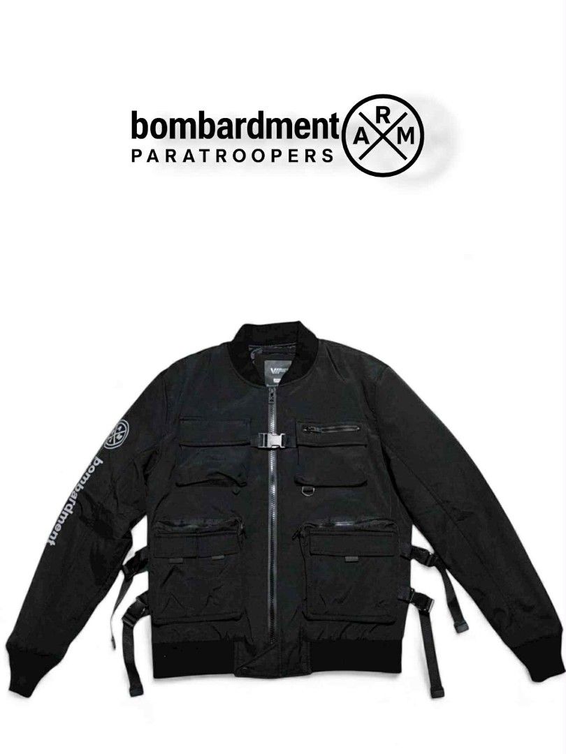 AIR BORNE Bombardment Bomber Jacket Tactical "Goshima"(authentic) (Category: Activewear) located in Cebu City. Submitted by westleygics18 (Listing ID 1404552473, Image 3). Description: AIR BORNE Bombardment Bomber Jacket Tactical "Goshima"(authentic) As New Condition Size XL Width 23 inches Height 27 inches Actual Pictures Posted Dm.