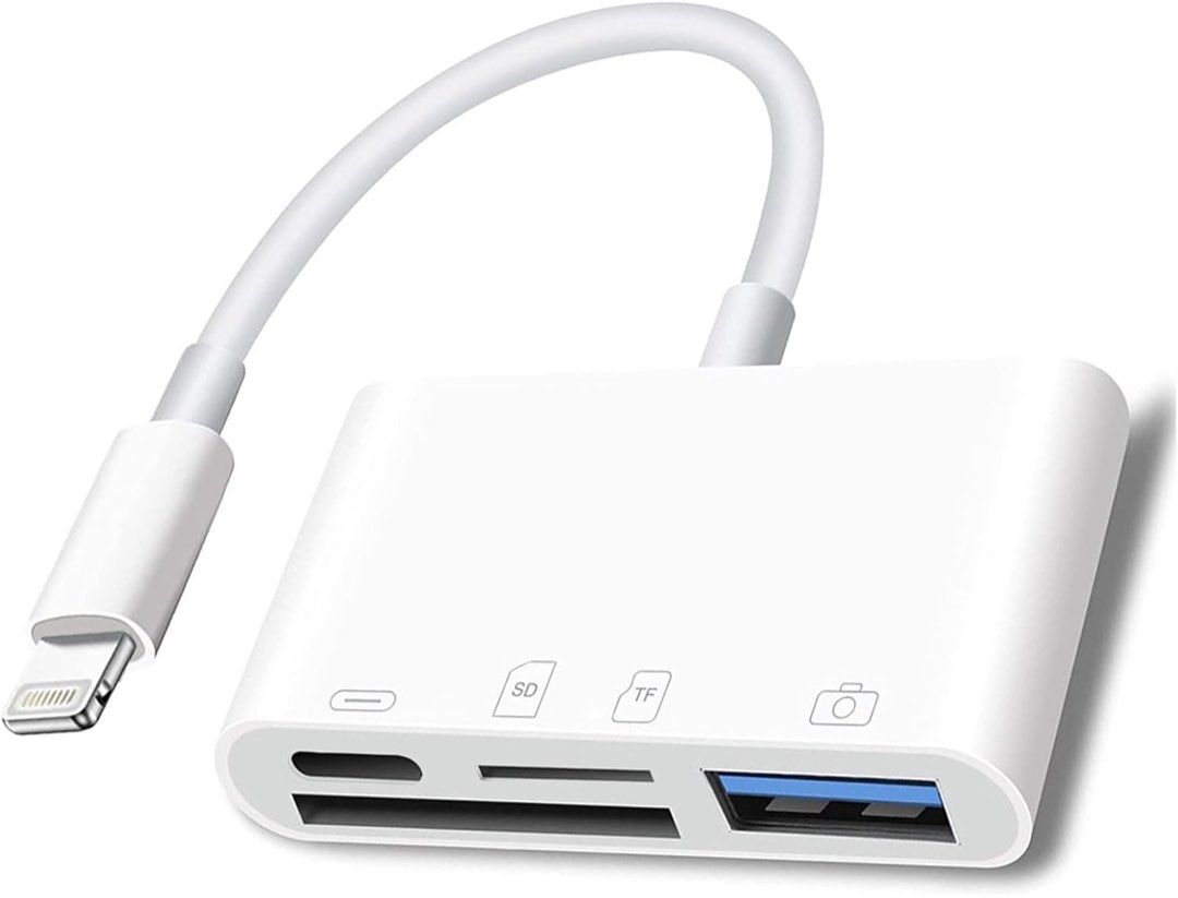 Apple Lightning 4in1 Card Reader (Category: Cables & Adaptors) located in Quezon City. Submitted by aml49_ (Listing ID 1404421487, Image 1). Description: Used for reading my camera’s SD Card RFS: changed to a phone with usb-c.