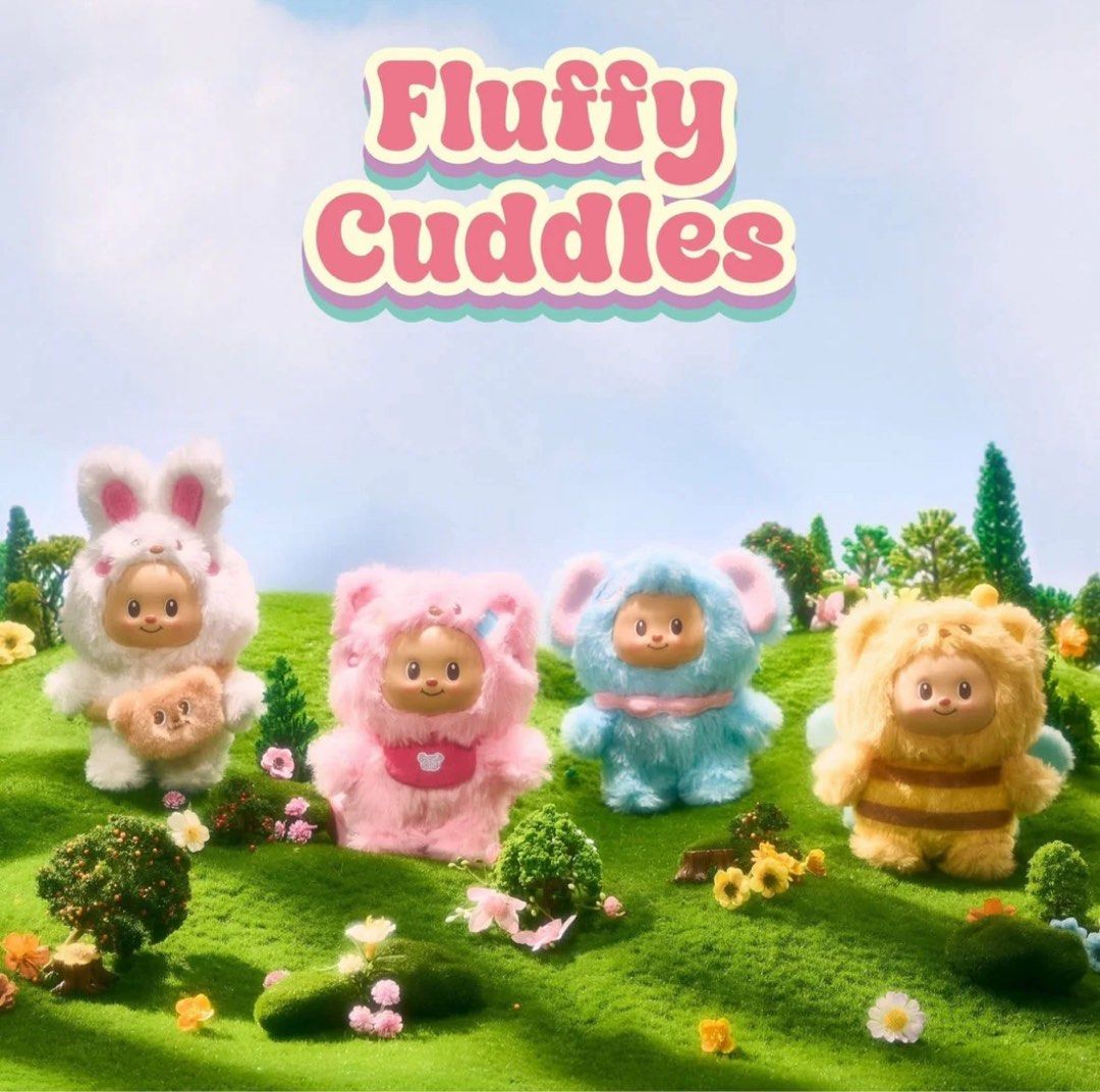 BNIF Butterbear Fluffy Cuddles Bon Bon Bear Plush Toy, Hobbies & Toys ...