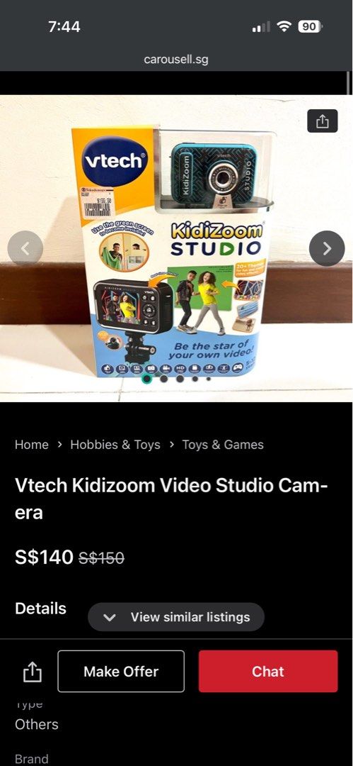 Brandnew Vtech Video Studio Pro Camera for Kids (Category: Cameras) located in Paranaque City. Submitted by dalle_closet (Listing ID 1404495286, Image 2). Description: Brandnew pwede pang gift sa mga kids nyo Perfect sa mga anak nyo na mahilig magvlog :).