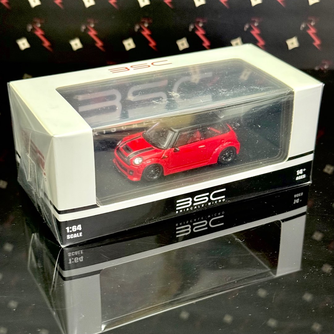 Briscale Microshell BSC Briscale Micro Mini Cooper Red diecast red about Hot Wheels size ...
