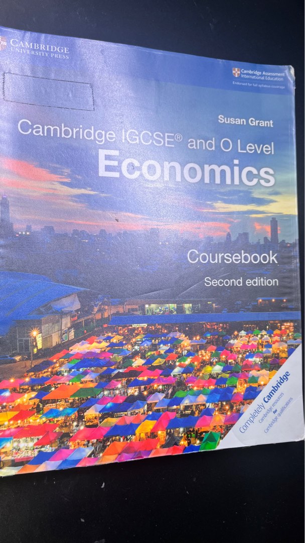 Cambridge IGCSE and O level Economics Coursebook Second Edition Susan ...