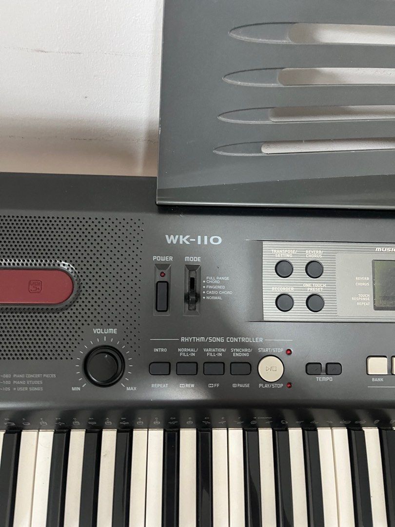 Casio WK-110 Keyboard with Stand, Hobbies & Toys, Musical Instruments ...