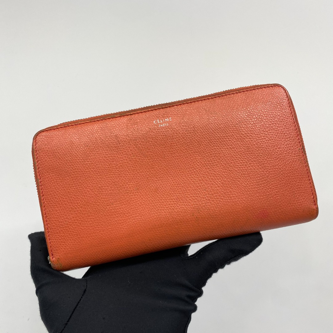 CELINE SLG WALLET LONG ROUND ZIP 257012407, Luxury, Bags & Wallets on ...