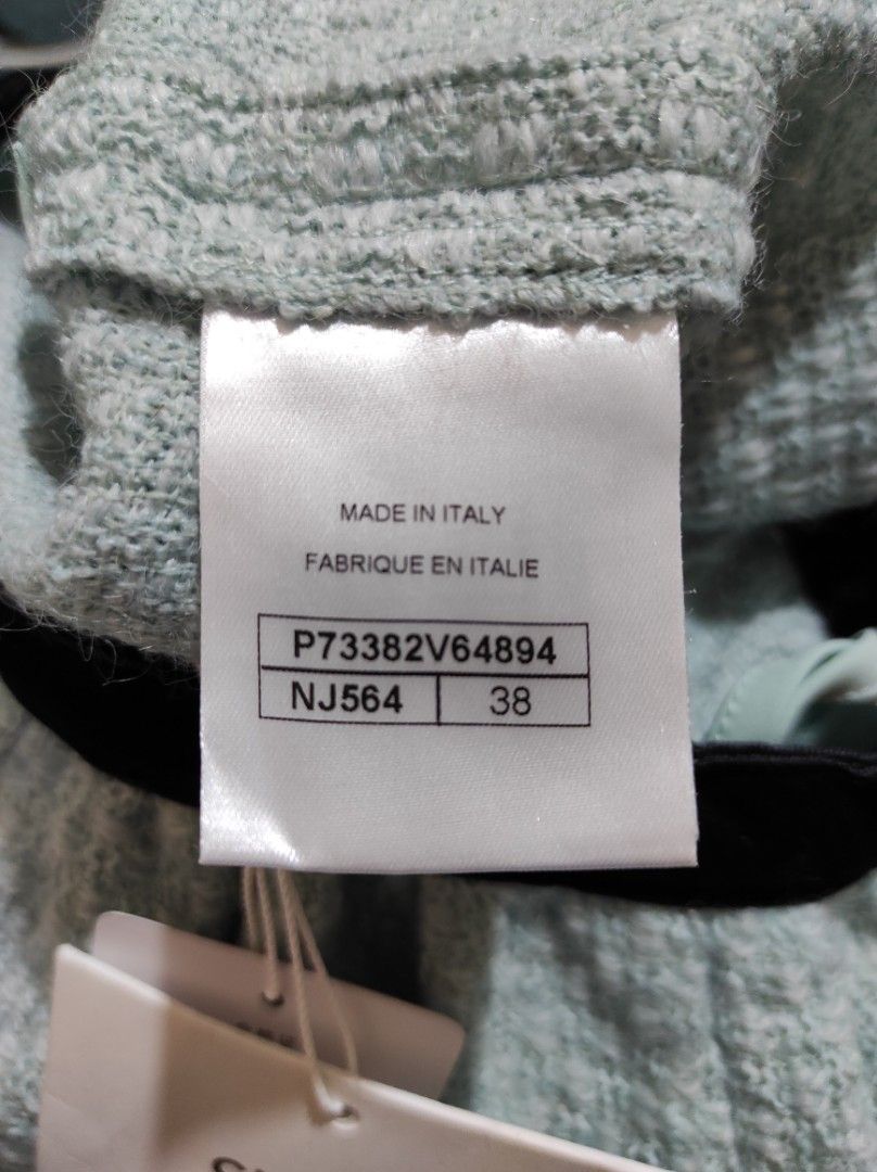 Chanel refined tweed skirt (Category: Luxury Apparel) located in Manila. Submitted by luxxxxxxxx.x (Listing ID 1404495590, Image 3). Description: chanel refined tweed skirt excellent condition dead stock with tags waist 28" length 14.5".