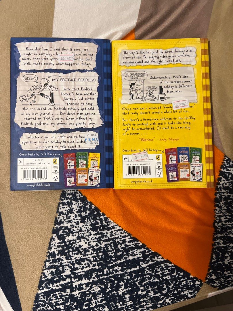 Diary of a Wimpy Kid Books, 興趣及遊戲, 書本& 文具, 小說及非小說- Carousell
