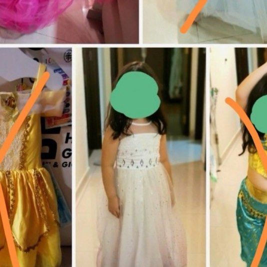 strapless open back dress Girls' Birthday Dress Flower Girl Wedding Dress Girl's Puffy Princess   marryshe
